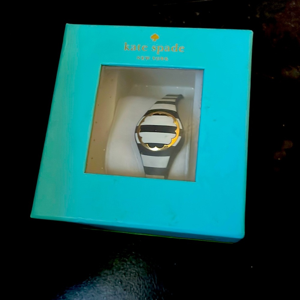Kate Spade activity tracker NWT black and white stripe